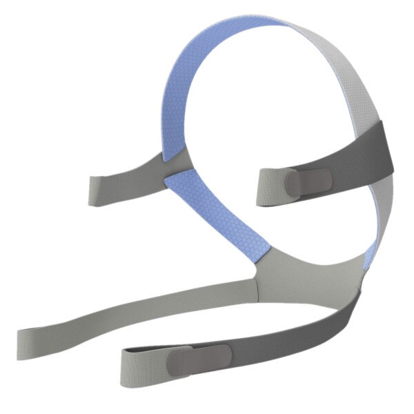 Blue and Gray Headgear Strap